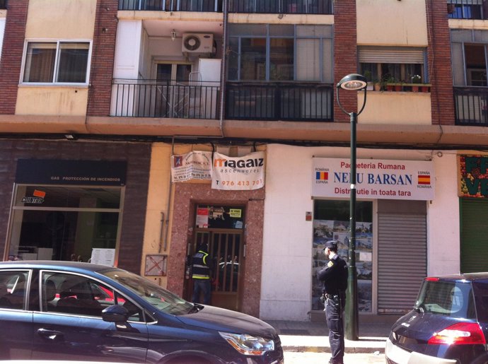 Piso del islamista detenido en Zaragoza registrado por la Policía