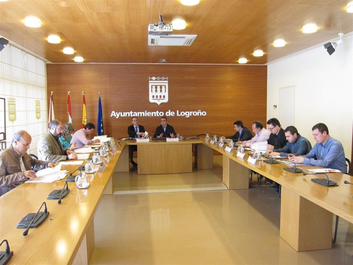 Imagen de la reunión de hoy de la comisión del Plan