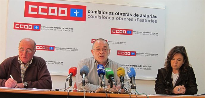 Los Responsables Sindicales En Rueda De Prensa