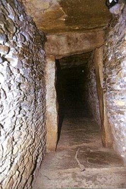 Corredor del dolmen de la Pastora.
