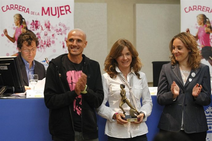 Chema Martínez en la presentación de la Carrera de la Mujer de Madrid