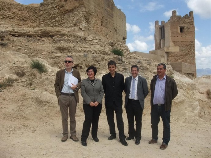 Cruz junto a Toledo, Giménez, Ujaldón y Huescar