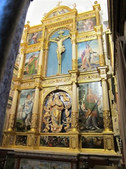 Retablo de la capilla de La Magdalena y Asunción de Nuestra Señora ya restaurada