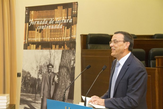 El presidente de la Diputación de Huelva, Ignacio Caraballo. 