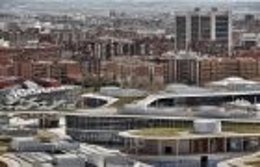 Imagen exterior de la Ciudad de la Justicia de Zaragoza.