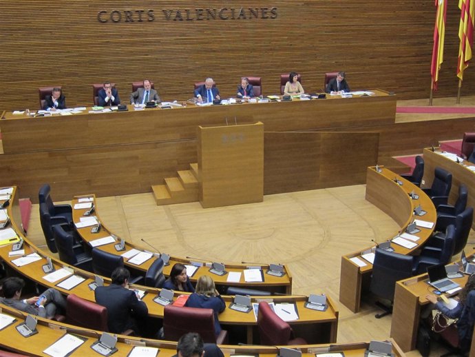 Pleno de las Corts en la sesión del miércoles