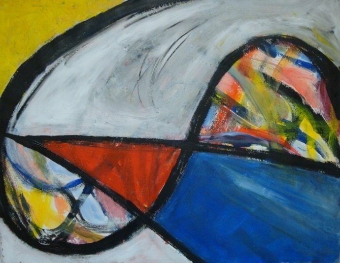 Una de las obras de Lina Martín