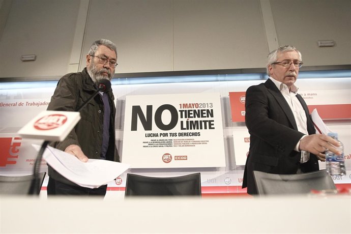 Ignacio Fernández Toxo y Cándido Méndez