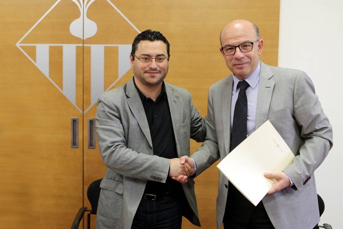 El alcalde de Sabadell y el vicedecano del Col.Legi de Procuradors