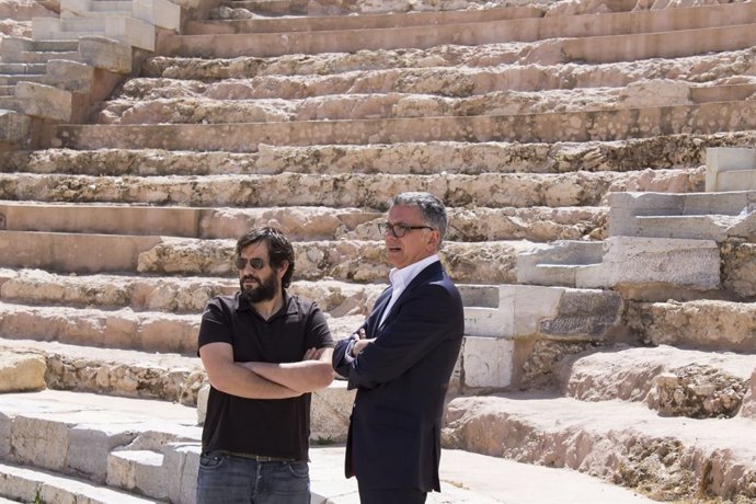 Juan Ramón Lucas graba en Cartagena 