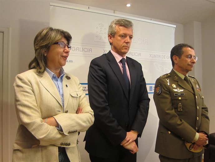 Quintana, Rueda y el teniente general de la UME