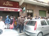 Cerca de medio centenar de personas se concentra en Palma en apoyo del mallorquín detenido por el 25-S