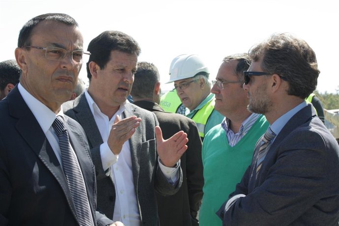 El director de Matsa, Alonso Luján, con Ignacio Caraballo y José Fiscal.