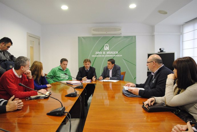 Reunión de la Junta con la junta directiva de Asadipre. 