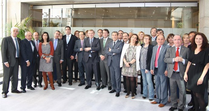 Mañueco con el Grupo Territorial de Senadores del Partido Popular 