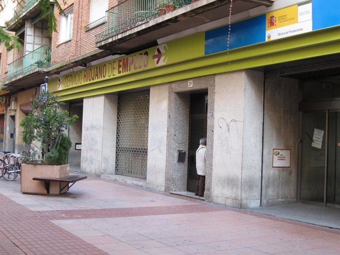 Servicio Riojano de Empleo, paro 