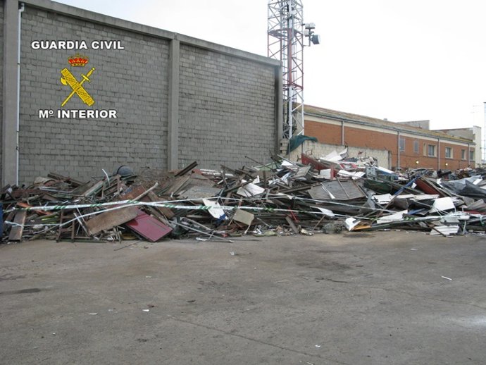 Material férrico incautado