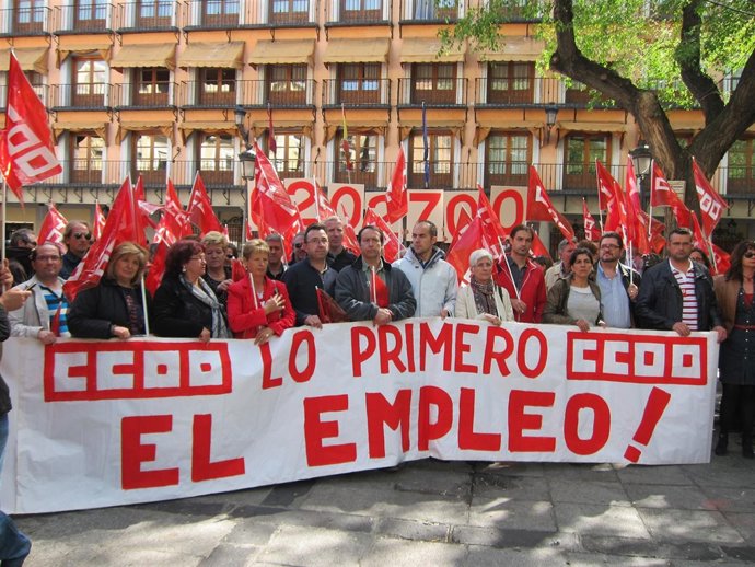 Concentración CCOO en Zocodover
