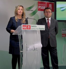 Trinidad Jiménez y Miguel Ángel Heredia