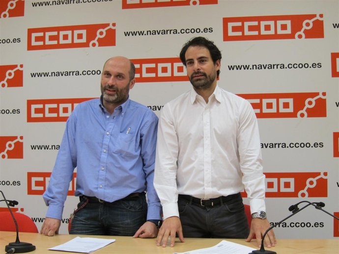 José Ramón Ibáñez y Vicente Sánchez, de CCOO