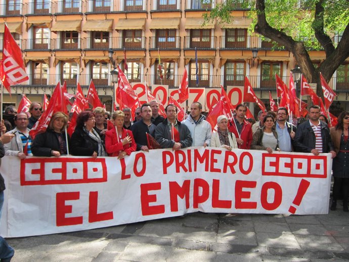 Concentración CCOO en Zocodover
