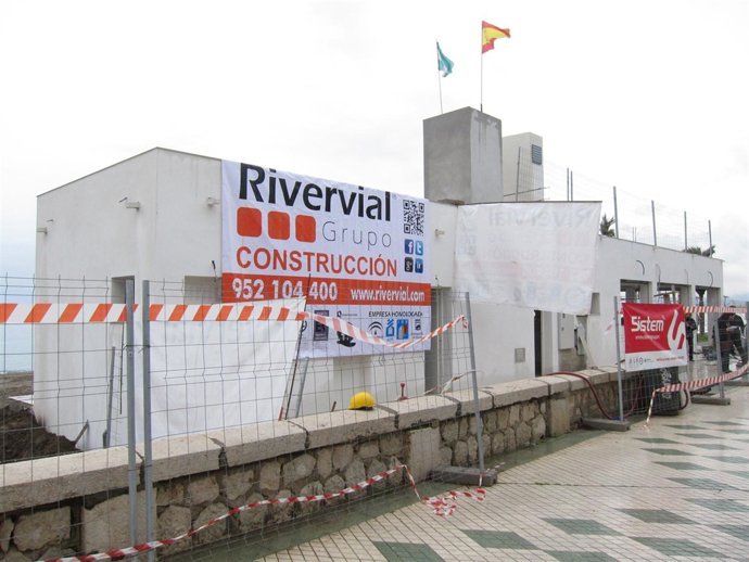 Uno de los chiringuitos en obras en la capital