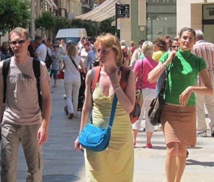 Turistas en Palma