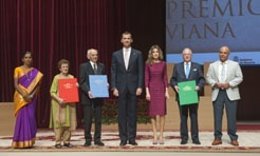 Acto de entrega de los premios Príncipe de Viana en la edición de 2010.