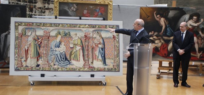 El tapiz 'De la Virgen y San Vicente'