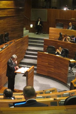 Graciano Torre en el Pleno de la Junta General