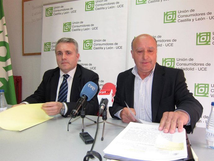 Santiago Díez y Prudencio Prieto, durante la rueda de prensa de esta tarde.