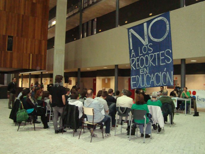 Los participantes en el campus de la UVA