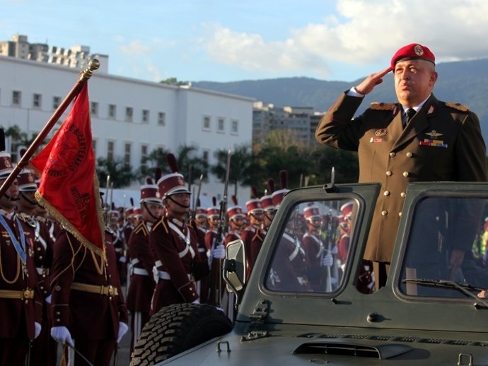 El Presidente De Venezuela Hugo Chávez.