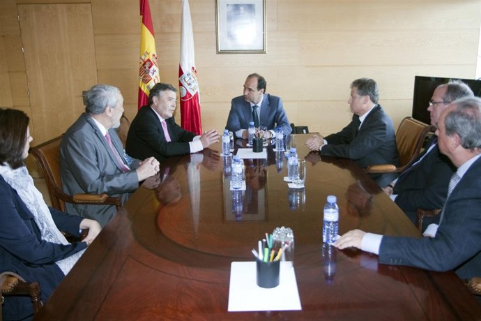 Diego con el presidente de Enresa