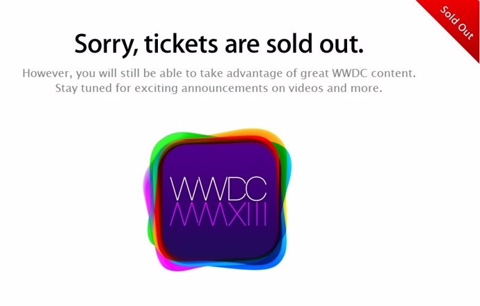 Agotadas las entradas para el WWDC 2013