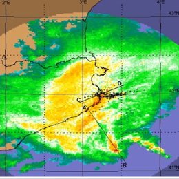 Radar correspondiente al 8 de marzo de 2010 en Catalunya