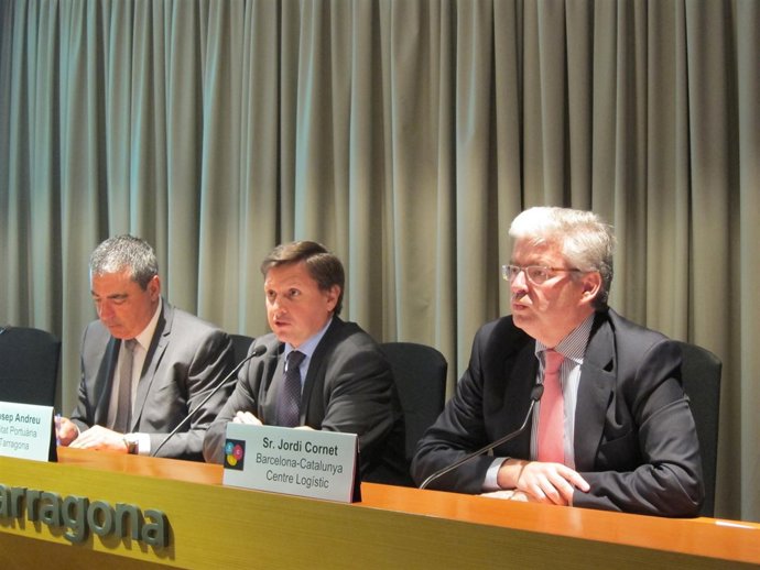 J.Abelló (Cámara de Tarragona), A Andreu (APT) y J.Cornet (BCL)