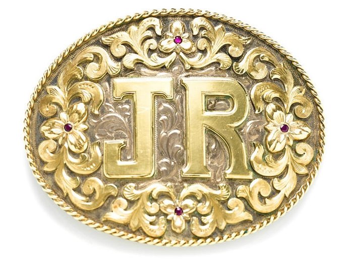 Hebilla de J.R., del actor Larry Hagman