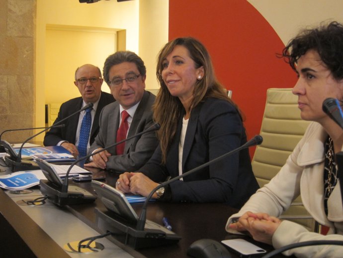 Santi Fisas, Enric Millo, Alicia Sánchez-Camacho y Dolors Montserrat (PP)