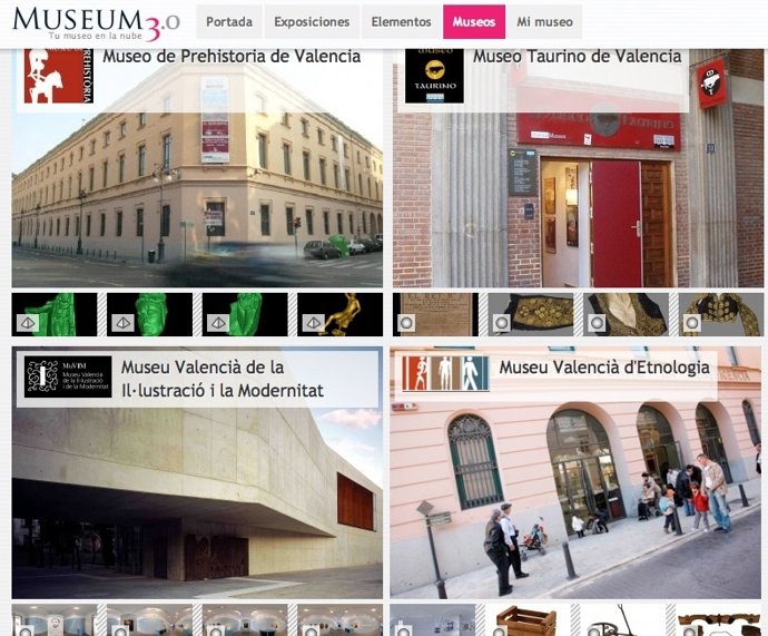 Museum 3.0 permite recorrer virtualmente los distintos museos 