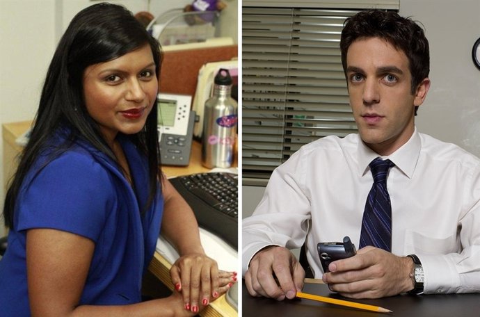 Montaje Mindy Kaling y B.J. Novak
