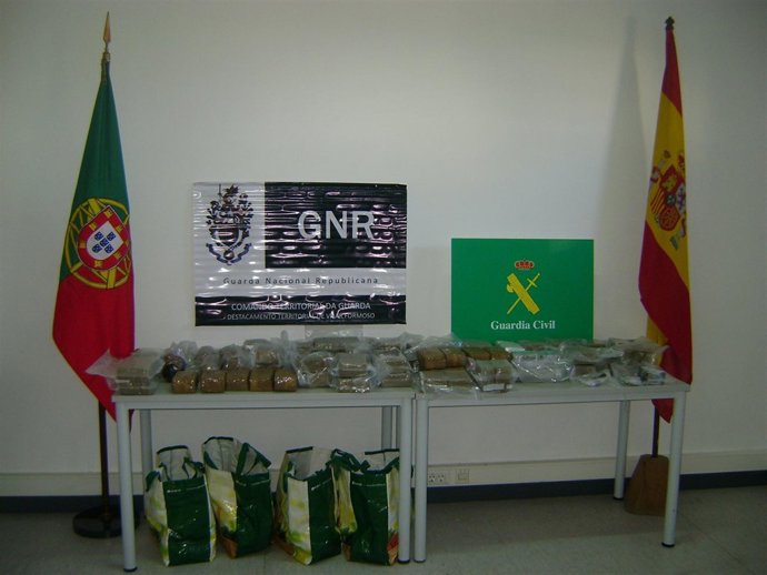 Droga incautada en Fuentes de Oñoro