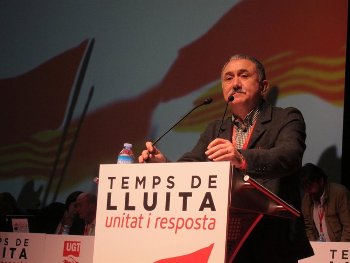 El secretario general de UGT de Catalunya, Josep Maria Álvarez