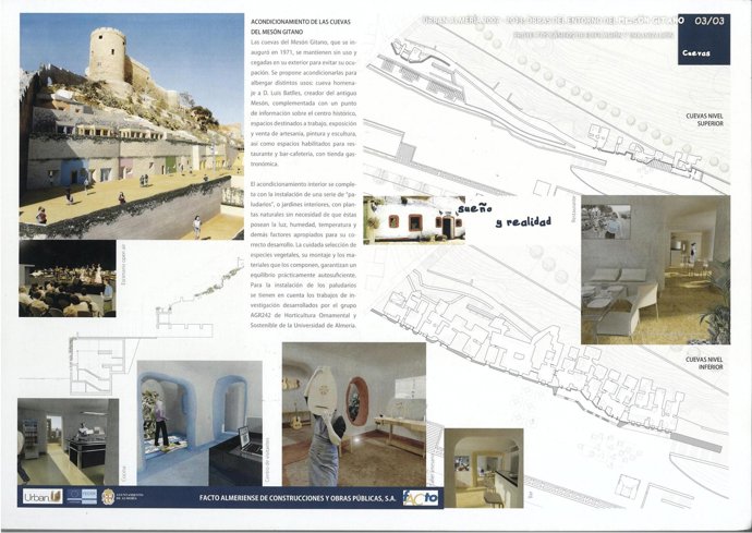 Una de las láminas del proyecto del Mesón Gitano