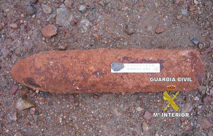 Proyectil de la Guerra Civil localizado en Betxí