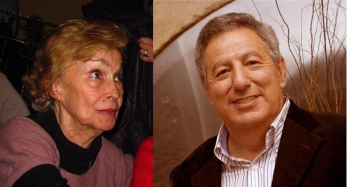 Los poetas Paco Caro y Elvira Daudet 