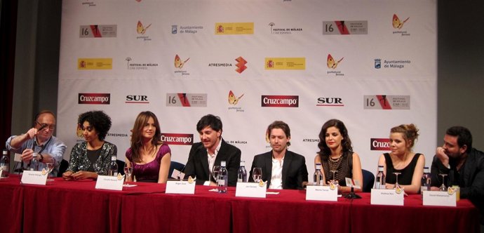 Equipo de la película 'Menú degustació' en el Festival de Cine de Málaga