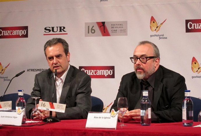 El director Álex de la Iglesia en el Festival de Cine de Málaga