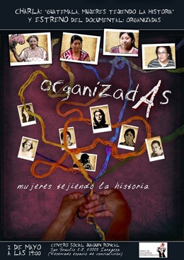 Cartel de la charla de La activista Carmen Tacam.