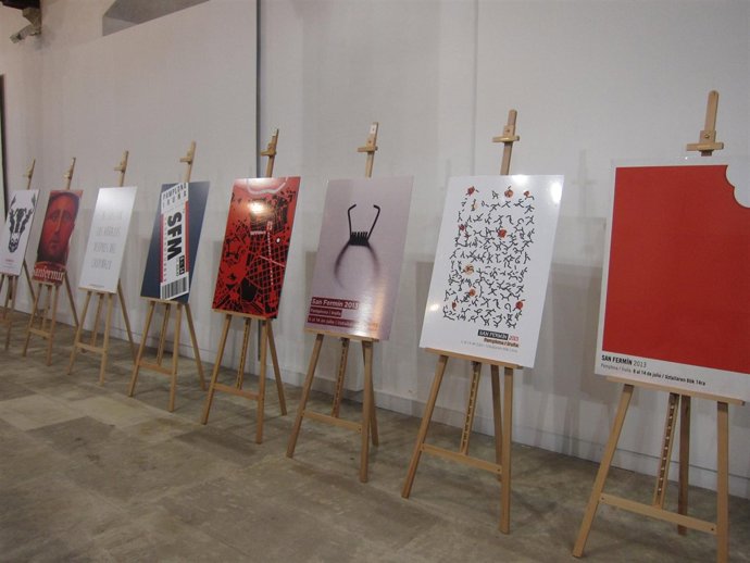 Los carteles finalistas del concurso de San Fermín 2013.